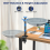 Cat Desk Bed 60 Rotating & Height Adjustable Cat Hammock Perch, 3