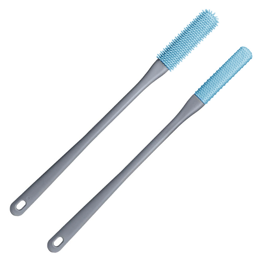 Grey Toe Cleaning Brush Foot Cleaning Brush For Shower Long Handle