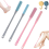 Toe Cleaning Brush Foot Cleaning Brush for Shower Long Handle Grey 3