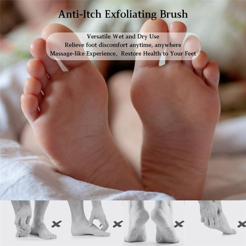 Toe Cleaning Brush Foot Cleaning Brush for Shower Long Handle Grey 1