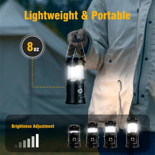 4pc Solar Camping Lights, USB Charging Lights 1