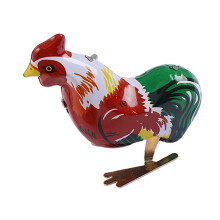 Retro-Hahn Wind-up Metallspielzeug, hoppelndes springendes Huhn