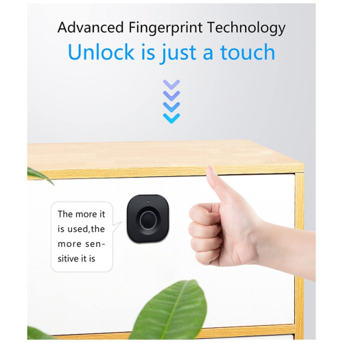 Smart Biometric Cabinet Lock-Keyless Hidden File Drawer Wardrobe Lock 2