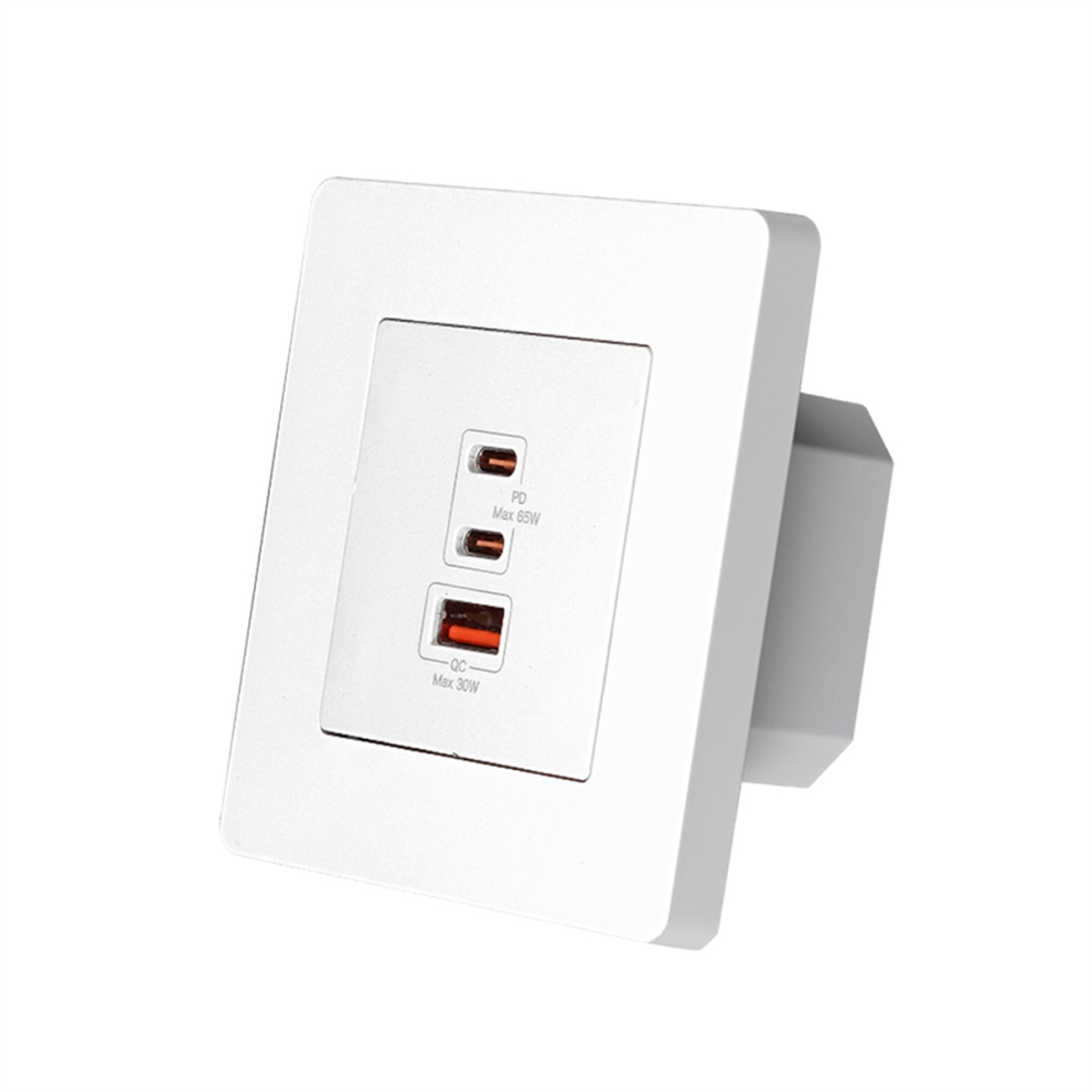 65W Fast Charging Pd3.0 Wall Electrical Outlet Charger Gan Socket A 4713596672044