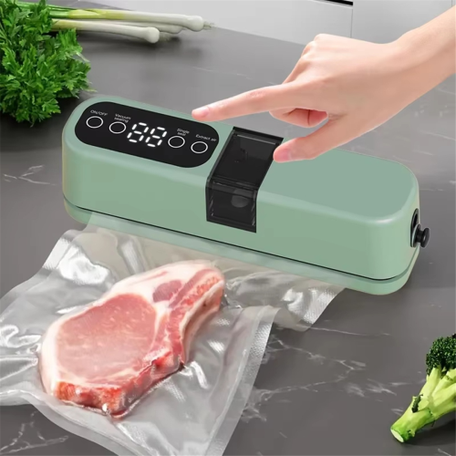 Mini Wireless Automatic Vacuum Sealer Portable Home Use Green 1