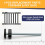 4Pcs Universal Baby Gate Threaded Spindle Rod, M8 Replacement B 4