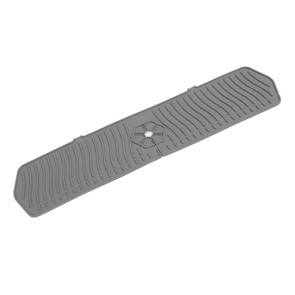 Silicone Sink Splash Guard 61X14.8cm Anti-Slip Water Catcher Gray 8451331427905