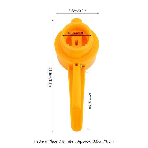Hand Press Cookie Stamp Food Grade Plastic 50g, 21.5x8.5cm, 6 Patterns 1