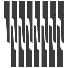 15Pcs Reciprocating Air Saw Blades Replacement, Power Cutting Tool