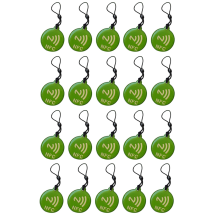 20Pcs NFC Tags Lable Ntag213 13.56mhz Smart Card 31.5x28mm Green