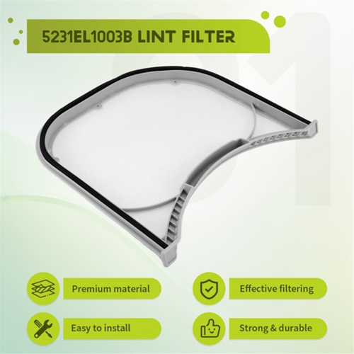 5231EL1003B Dryer Lint Filter Dryer Parts Filter Element Filter 4 Pcs 2