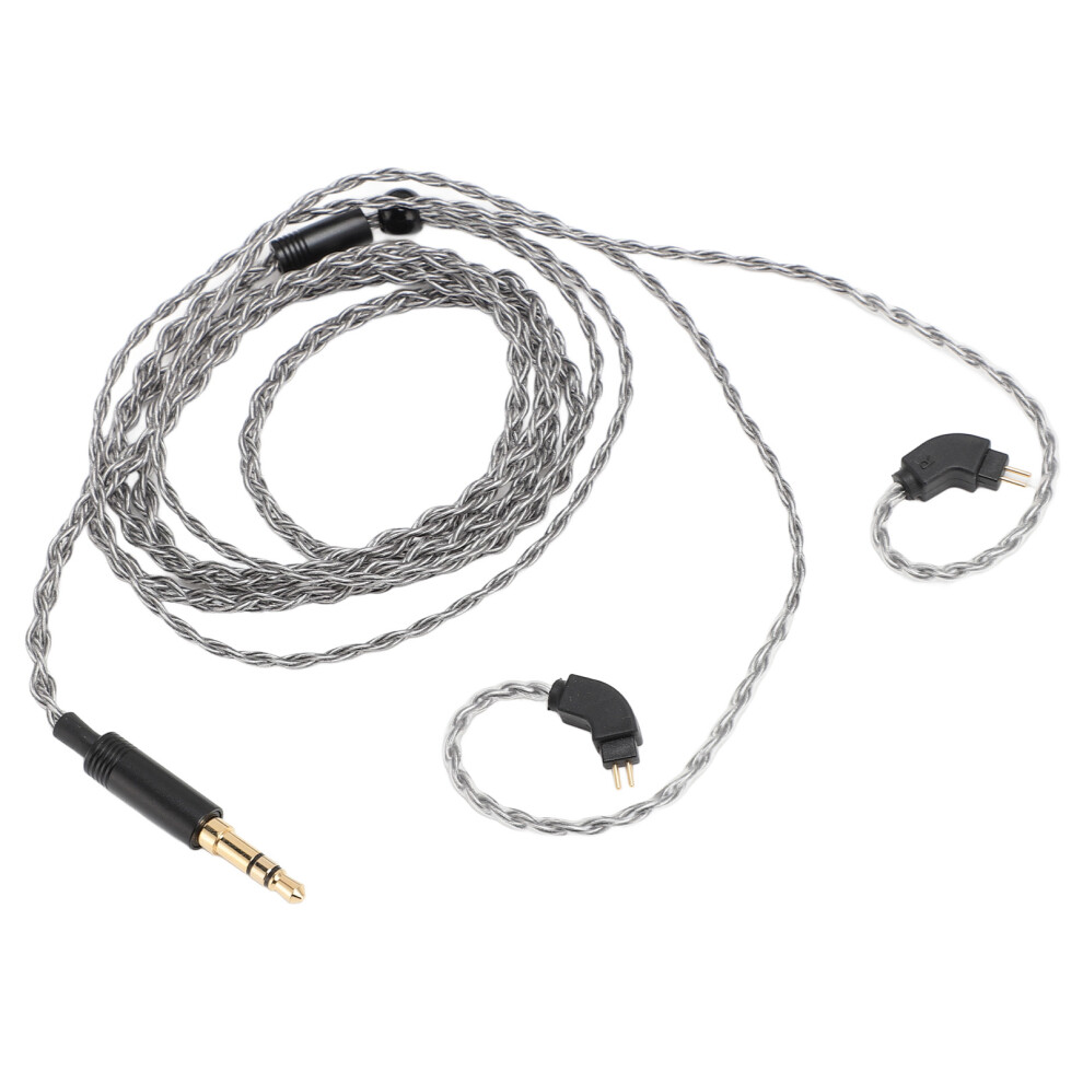 Upgraded Plated Copper 3.5Mm To 2 Pin 0.78Mm Earphone Cable 1.2M Silver 5031331431237
