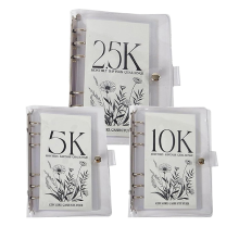 12-Month Envelopes Money Saving Challenge Binder, 2.5K/5K/10K