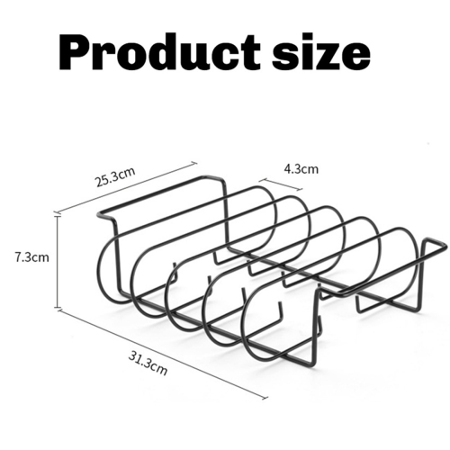 Non-Stick Rib Rack for Grilling,for Grilling Grill Racks Black 1