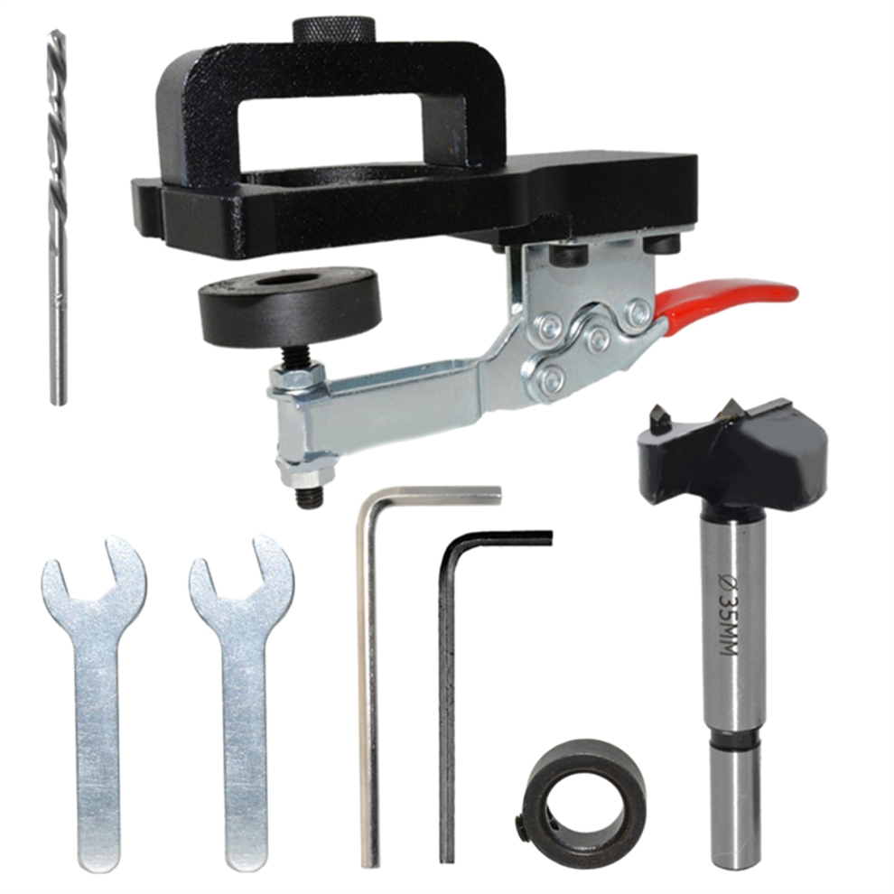 Cabinet Hinge Drilling Hole Puncher 35Mm Drill Guide Locator 4713596666708