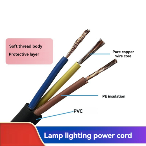 Power Supply Cord Stage Light 3core 1.2M Power Connect Cable EU PLUG 2