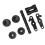 Motorcycle Frame Slider Wear Resistant Black 15