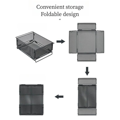 Portable Camping Water Filter Basket - Foldable Table Storage Box 1
