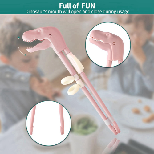 Children'S Training Chopsticks Reusable Dinosaur Training Chopsticks 1