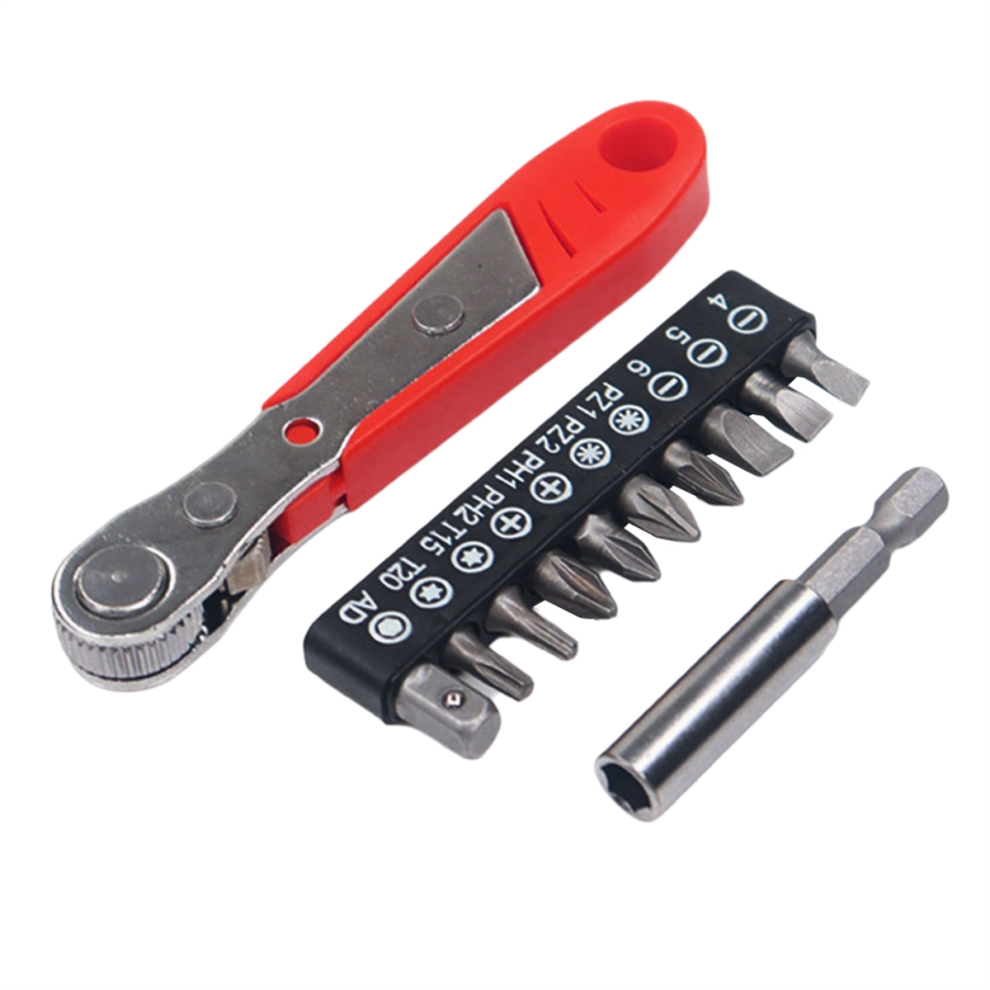 Ratchet Wrench Two-Way With Extension Rod For Screwdriver Drill Tools 4713596652855