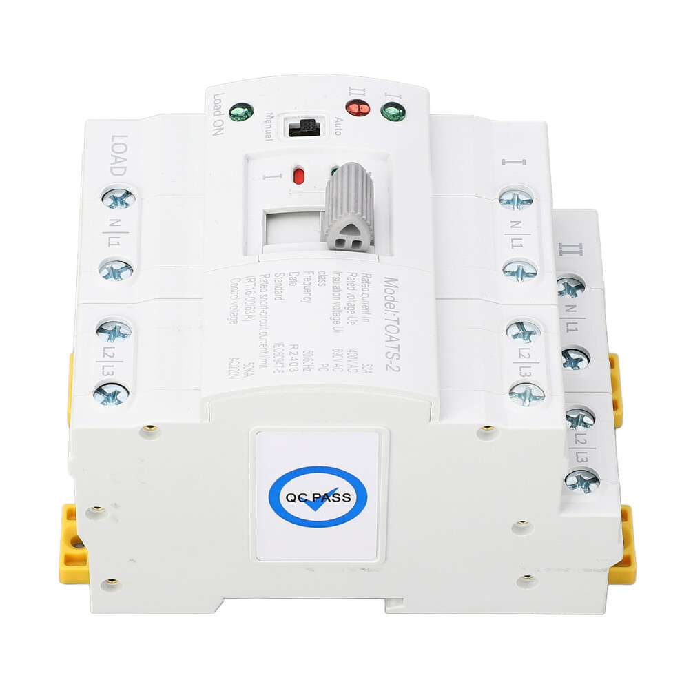 Dual Power Automatic Transfer Switch 63A 220V Emergency Generator Changeover 4971331437802