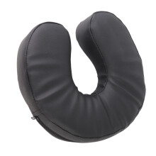 Spa & Salon U Shaped Face Cushion Pillow for Massage Bed Black Finish