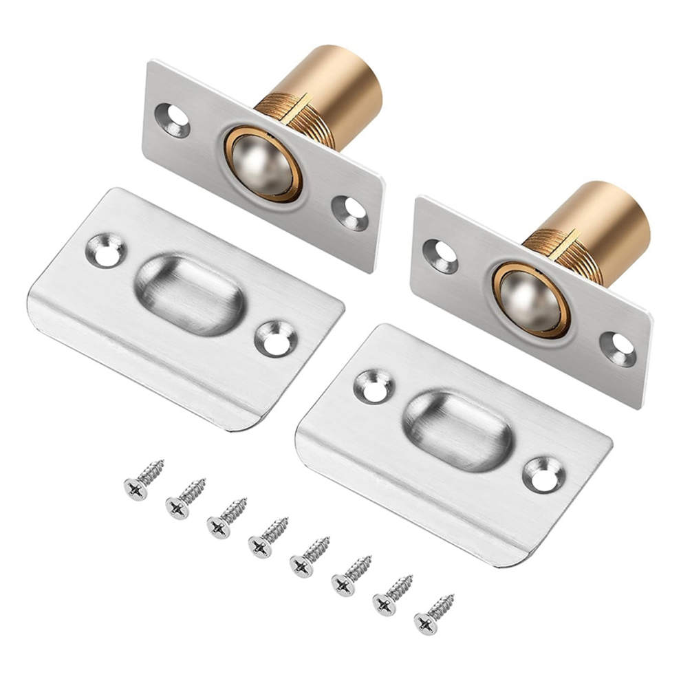 Adjustable Ball Door Catch, Closet Ball Bearing Door Latch, Silver