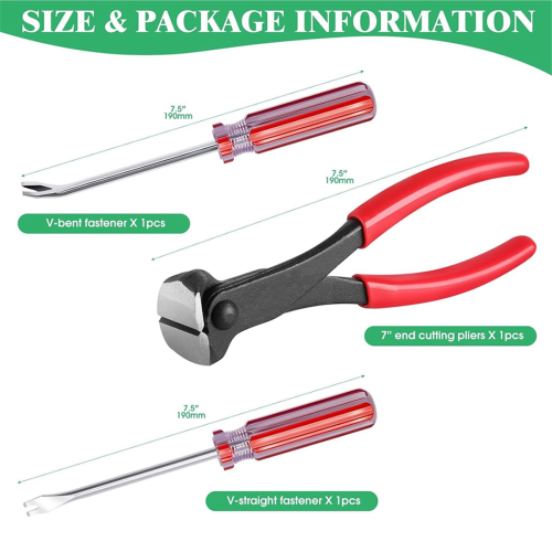 3Pcs Upholstery and Construction Staple Remover Set 2