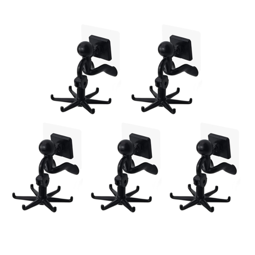 360 Rotating Utensil Holder Hook, 5-Piece Set, for Kitchen