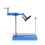 Fly Tying Vise Rotary Artificial Fly Making Bait Tools Blue 1