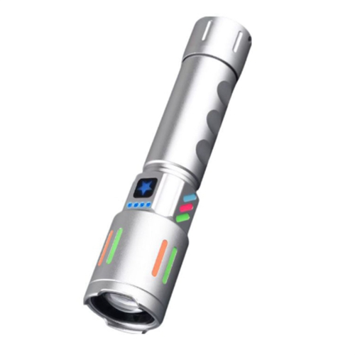 Led Rechargeable Aluminum Alloy Flashlight Retractable Flashlight
