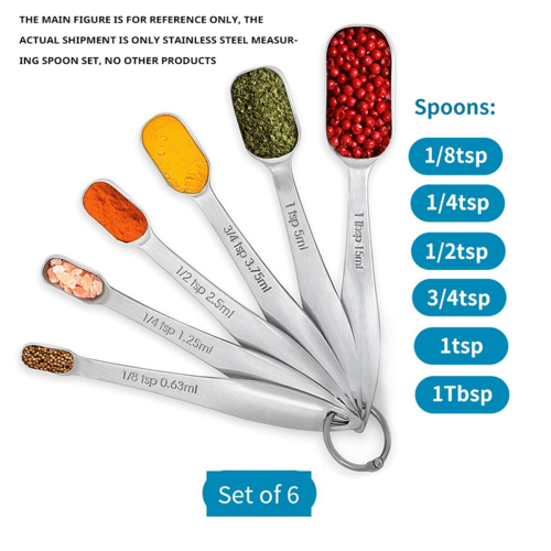 Measuring Spoon Set Seasoning Spoon with Scale Measuring Spoon Set B 2