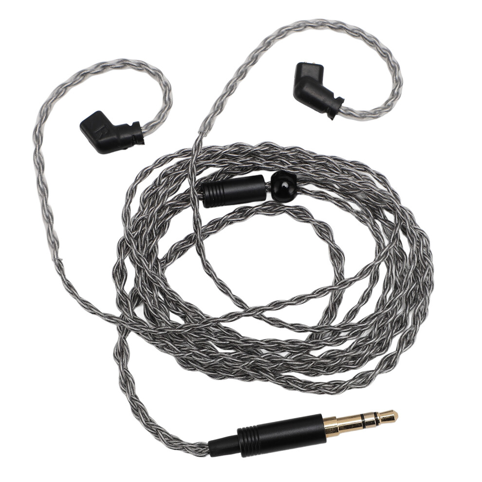 Silver Plated Copper Earphone Cable 3.5mm to 2 Pin 0.78mm 120cm-image-OPC-PJ9VSVB-NEW