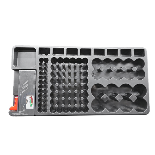 Battery Storage Organizer Holder with Tester Battery Case Box Holders 2