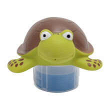 Cute PVC Pool Cl Floater with Adjustable Animal Design, Green