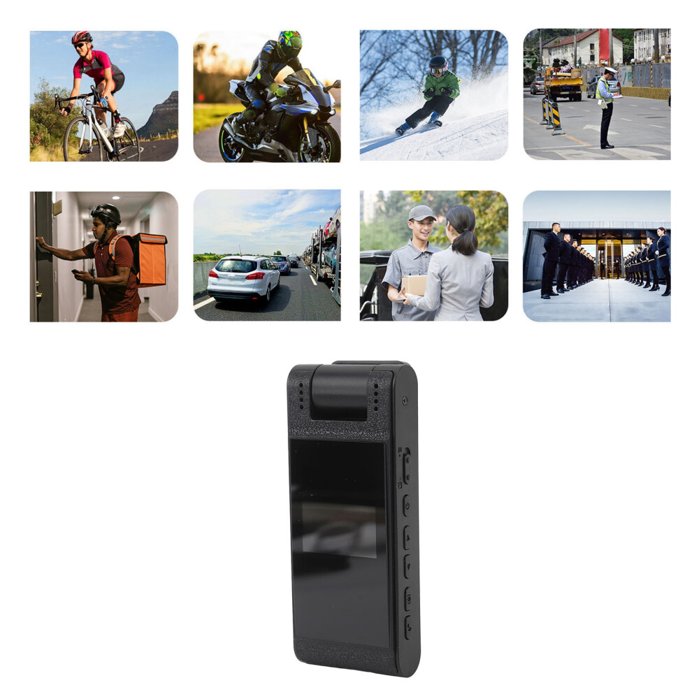 4K Body Worn Camera 1.54In Screen 180 Rotatable Lens For Law Enforcement 7901331442503