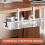Under Desk Cable Organizer-No Drill Metal Mesh Cable Management Box A 7