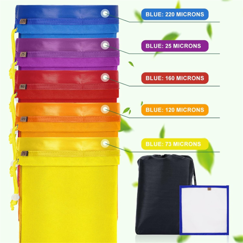 5 Pack 1-Gallon Filter Bag, Storage Bags with Filter Screen Brew Bag 2