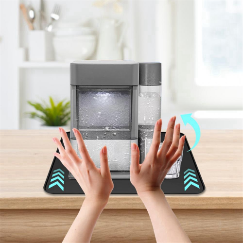 Absorbent Mat for Ice Maker Bottom Non-Slip Drying Pad Black 2