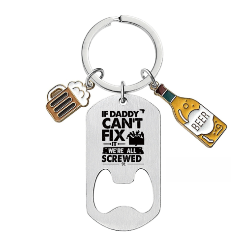 10pcs Carved Key Chains,Personalized Bottle Openers 2