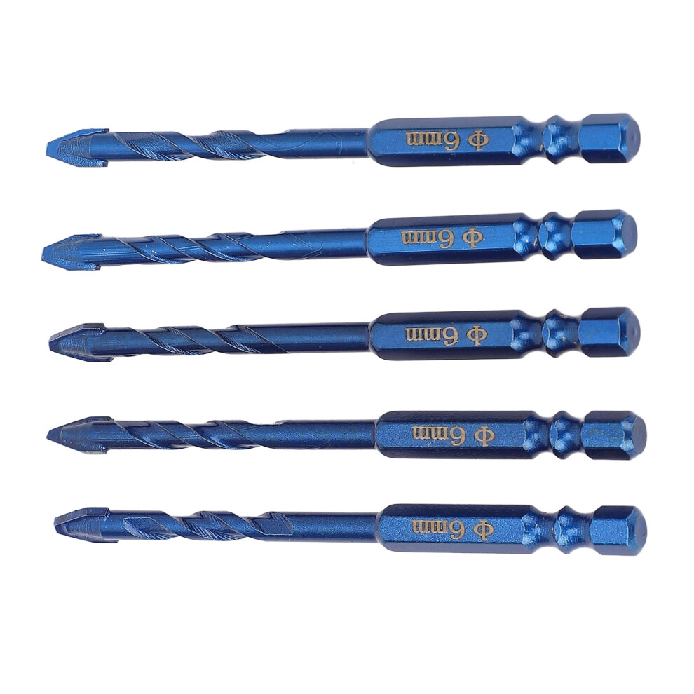 5 Pcs 6Mm Hex Eccentric Drill Bits For Masonry, Concrete, Tiles 4661331445968