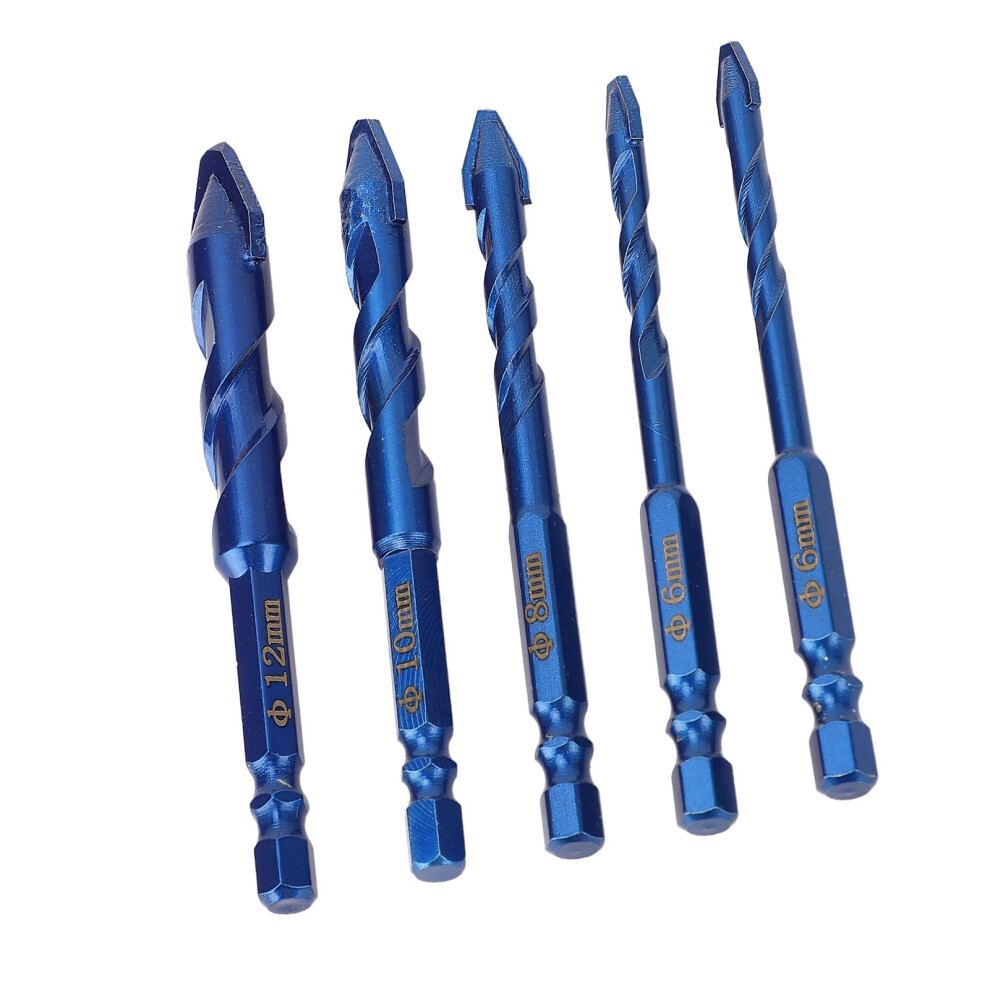 5Pcs M35 High Speed Twist Drill Set For Concrete Steel Wood & More 6951331445890
