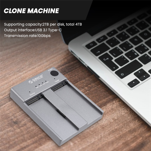 M.2 NVMe Cloner Dual Bay, M.2 Duplicator Offline Clone EU PLUG 2
