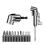 105 Degree Right Angle Drill Adapter Kit with Bend Screwdriver 1