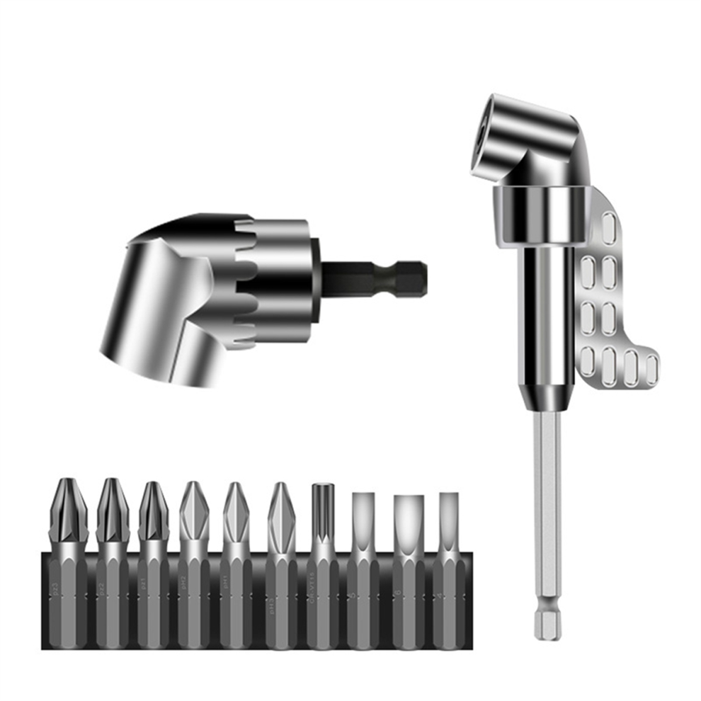 105 Degree Right Angle Drill Adapter Kit With Bend Screwdriver 4712205940734