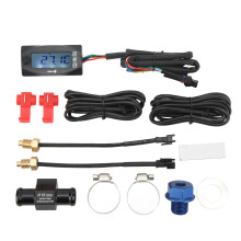 4 in 1 Motorcycle Voltage Temperature Gauge Time