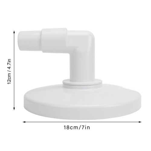 Premium Pool Skimmer Vacuum Plate with 90 Elbow Large Size Replacement Part 1
