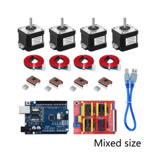 Nema17 Stepper Motor+4pcs A4988 Driver Expansion Board 3D Printer Kit 2