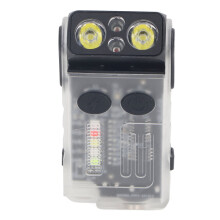 Kleine leistungsstarke LED-Taschenlampe 1100 mAh IP67 Schwarz