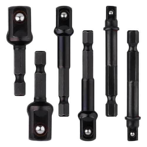Impact Socket Adapter Set,1/4,1/2,3/8 In Impact Driver Conversion Set 2